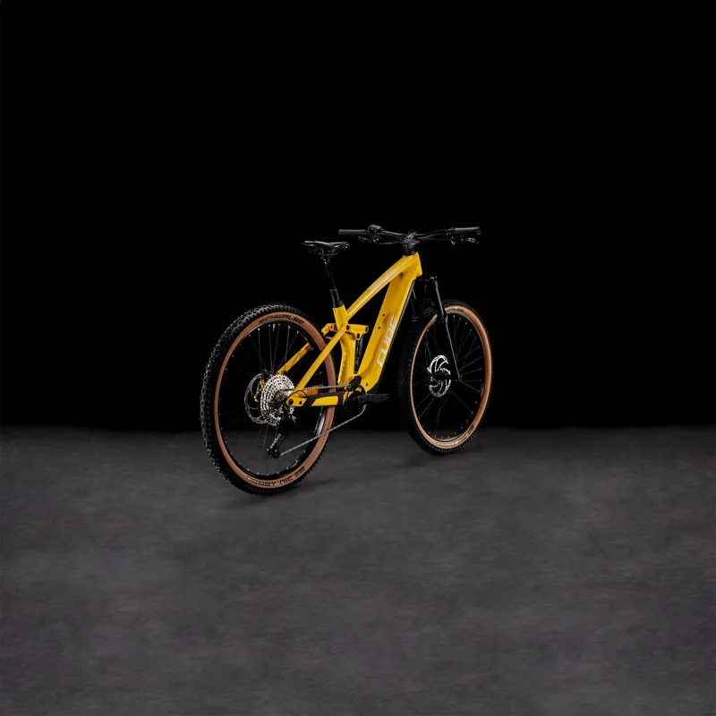 Cube Stereo Hybrid 140 HPC Pro 750Wh Bosch Electric Mountain Bike in Vivid/Sun-1